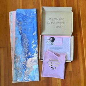 Blue and Pink Yoga Mat